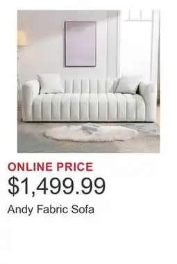 Costco Andy Fabric Sofa offer
