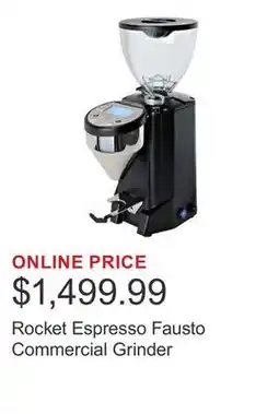 Costco Rocket Espresso Fausto Commercial Grinder offer