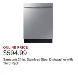 Costco Samsung 24 in. Stainless Steel Dishwasher with Third Rack offer