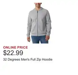 Costco 32 Degrees Men's Full Zip Hoodie offer