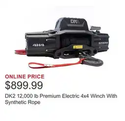 Costco DK2 12,000 lb Premium Electric 4x4 Winch With Synthetic Rope offer