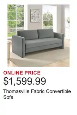 Costco Thomasville Fabric Convertible Sofa offer