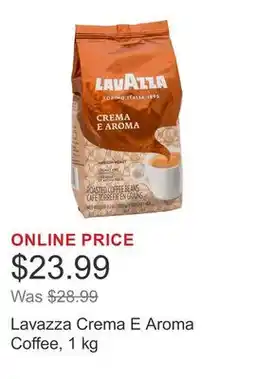 Costco Lavazza Crema E Aroma Coffee, 1 kg offer