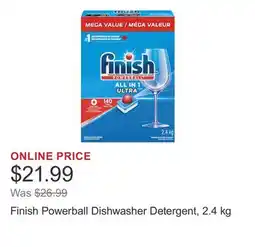 Costco Finish Powerball Dishwasher Detergent, 2.4 kg offer
