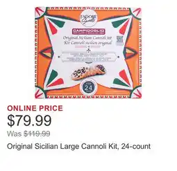 Costco Original Sicilian Large Cannoli Kit, 24-count offer