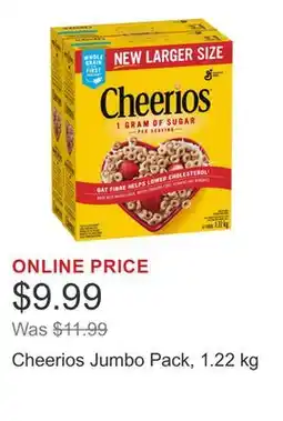 Costco Cheerios Jumbo Pack, 1.22 kg offer