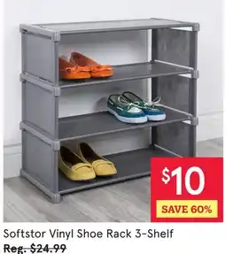 Kitchen Stuff Plus Softstor Vinyl Shoe Rack 3-Shelf offer