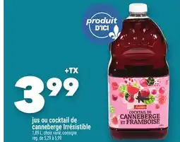 Marche Ami JUS OU COCKTAIL DE CANNEBERGE IRRÉSISTIBLE offer