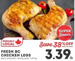 IGA Fresh bc chicken legs offer