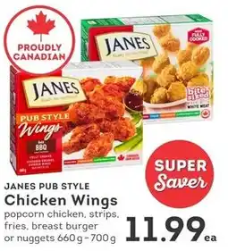 IGA Janes pub style chicken wings offer