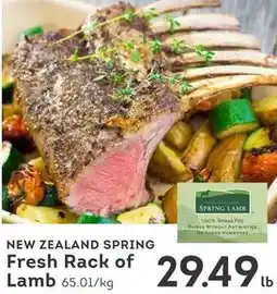 IGA New zealand spring fresh rack of lamb offer