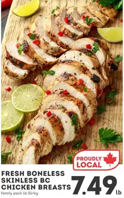 IGA Fresh boneless skinless bc chicken breasts offer