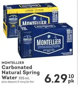 IGA Montellier carbonated natural spring water offer