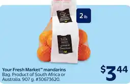 Walmart Your Fresh Market mandarins offer