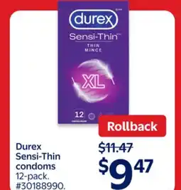 Walmart Durex Ph Sensi-Thin condoms offer