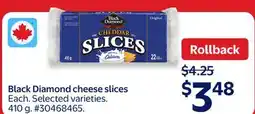 Walmart Black Diamond Cheese slice offer