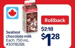 Walmart Sealtest chocolate milk offer