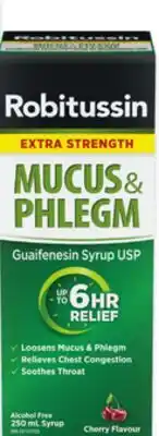 Walmart Robitussin Extra Strength Mucus & Phlegm syrup offer