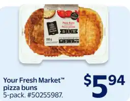 Walmart Your Fresh Market pizza buns offer