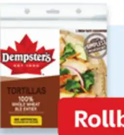 Walmart Dempster's 10 tortillas offer