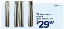 Walmart Window Panels 4-pack offer