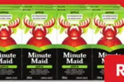 Walmart Minute Maid apple juice boxes offer