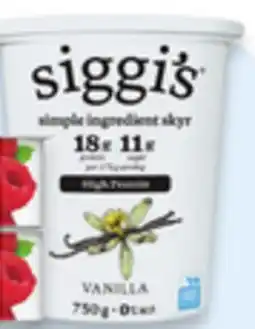 Walmart Siggi's Skyr 650 g-750g or Olympic organic Greek 650 g yogurt offer