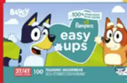 Walmart Pampers Easy Ups giant pack training pants offer