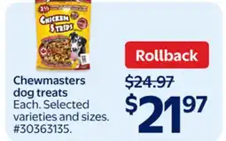 Walmart Chewmasters dog treats offer
