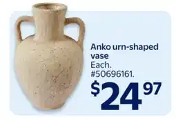Walmart Anko urn-shaped vase offer