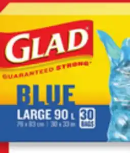Walmart Glad blue recycling or clear garbage bags offer
