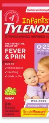 Walmart Infants' 24 mL Tylenol Fever & Pain offer
