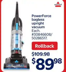 Walmart PowerForce bagless upright vacuum offer