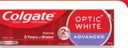 Walmart Colgate Optic White 73 mL offer