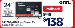 Walmart 24 720p HD Roku Smart TV offer