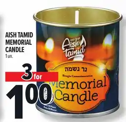 Metro AISH TAMID MEMORIAL CANDLE offer