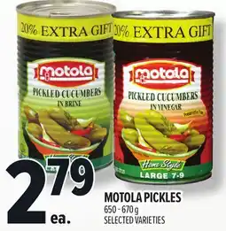 Metro MOTOLA PICKLES offer