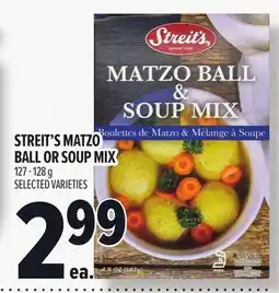 Metro STREIT'S MATZO BALL OR SOUP MIX offer