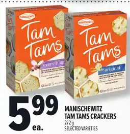 Metro MANISCHEWITZ TAM TAMS CRACKERS offer