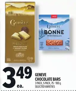 Metro GENEVE CHOCOLATE BARS offer