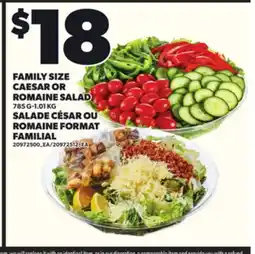 Independent Grocer FAMILY SIZE CAESAR OR ROMAINE SALAD, 785 G-1.01 KG offer