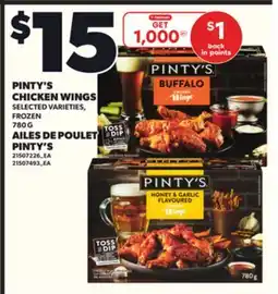 Independent Grocer PINTY'S CHICKEN WINGS, 780 G offer