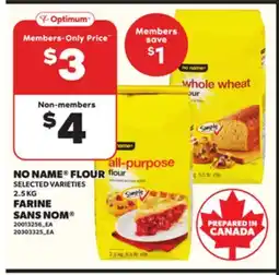 Independent Grocer NO NAME FLOUR, 2.5 KG offer