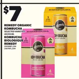 Independent Grocer REMEDY ORGANIC KOMBUCHA, 4X355 ML offer