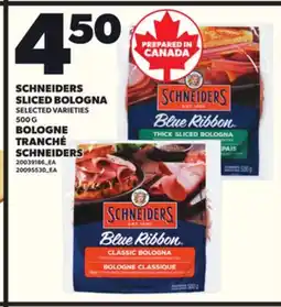 Independent Grocer SCHNEIDERS SLICED BOLOGNA, 500 G offer