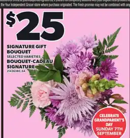 Independent Grocer SIGNATURE GIFT BOUQUET offer