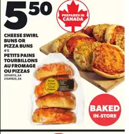 Independent Grocer CHEESE SWIRL BUNS OR PIZZA BUNS, 4'S offer