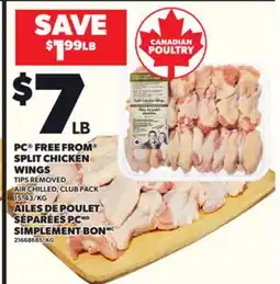 Independent Grocer PC FREE FROM SPLIT CHICKEN WINGS offer
