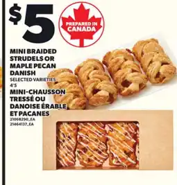 Independent Grocer MINI BRAIDED STRUDELS OR MAPLE PECAN DANISH, 4'S offer