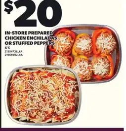 Loblaws IN-STORE PREPARED CHICKEN ENCHILADAS OR STUFFED PEPPERS, 6'S offer